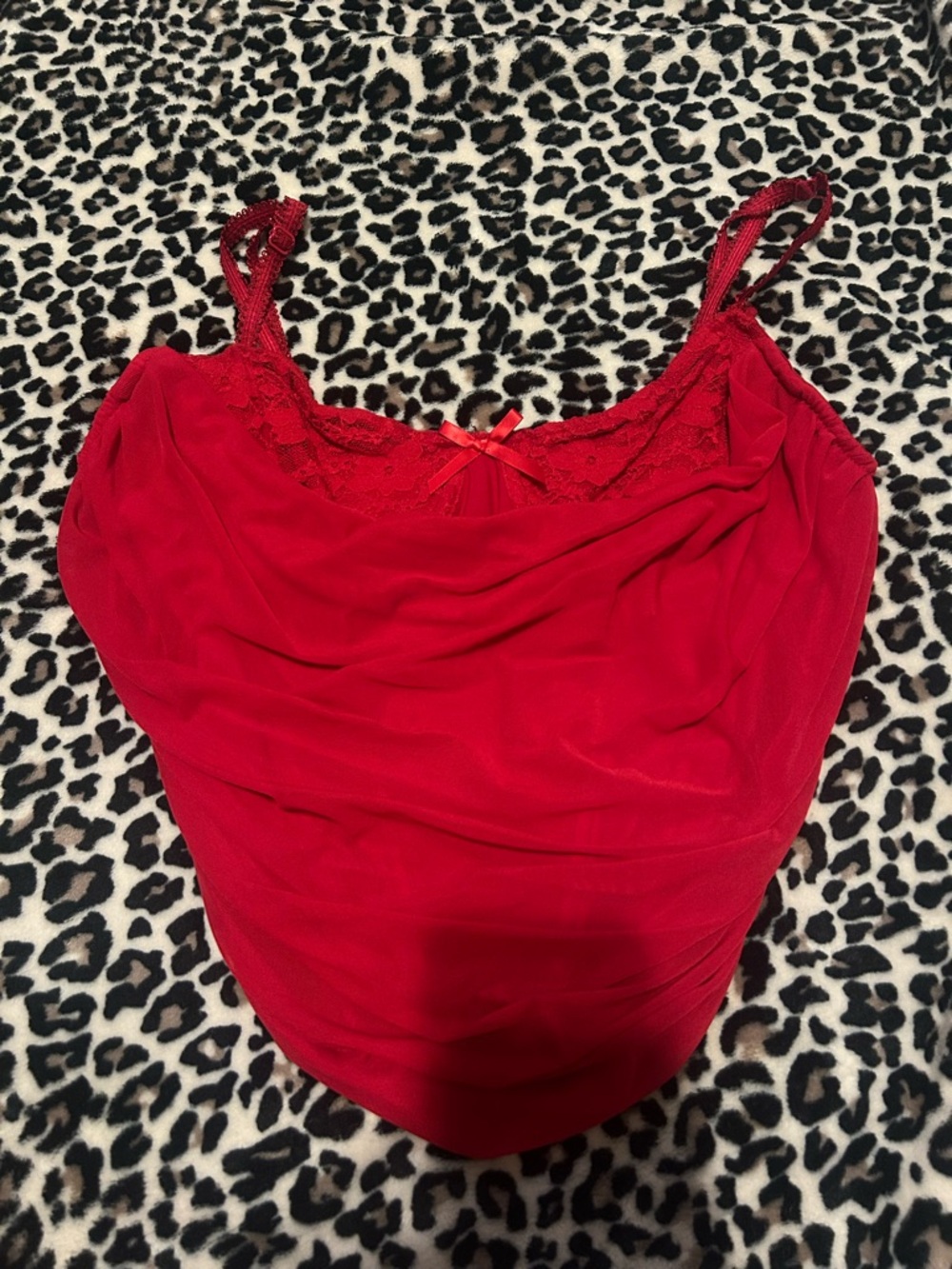 Windsor red lace corset with bow detail